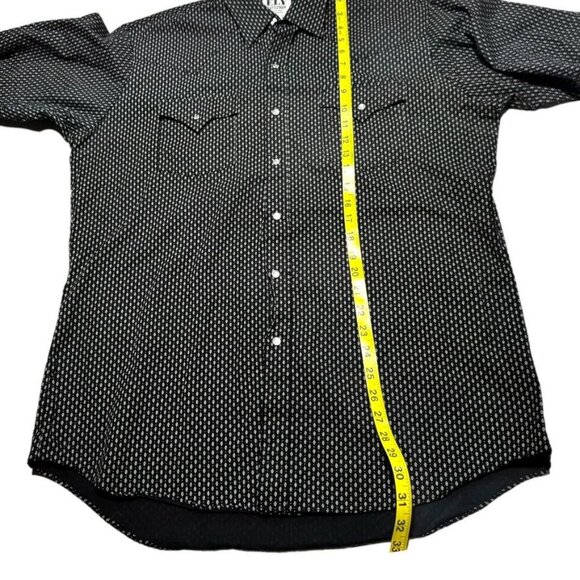 Ely Cattleman Black Button Front Size Large - Picture 4 of 7